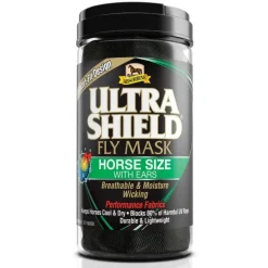 Absorbine UltraShield Fly Mask - avec et sans Oreilles - Masque Anti-Insectes