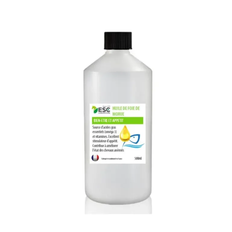 ESC Laboratoire Huile de Foie de Morue pour Chevaux Pure