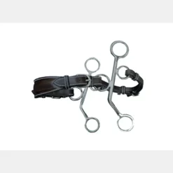 Jump'In Hackamore Cuir Branches Courtes Havane