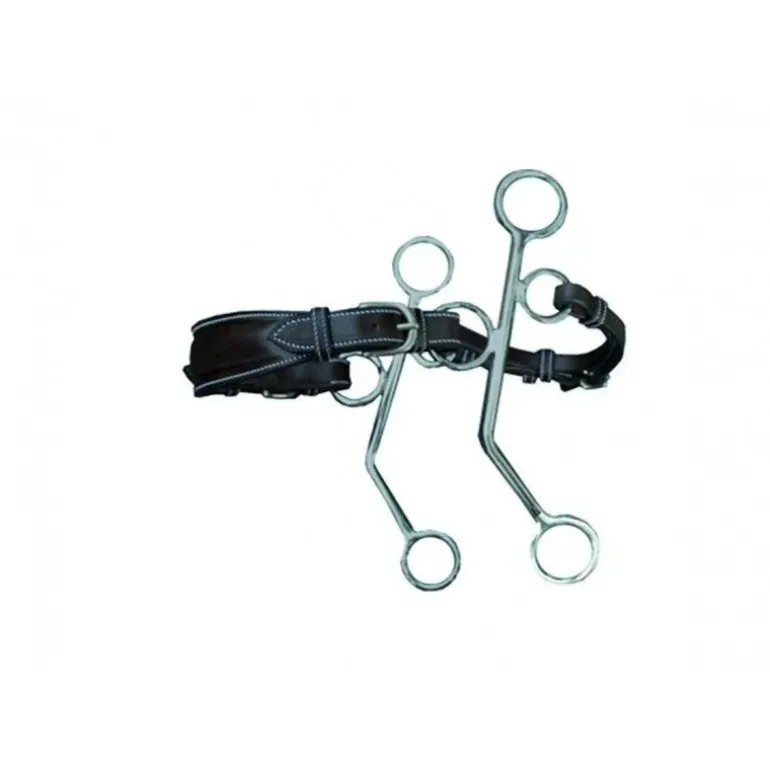 Jump'In Hackamore Cuir Branches Longues - Havane