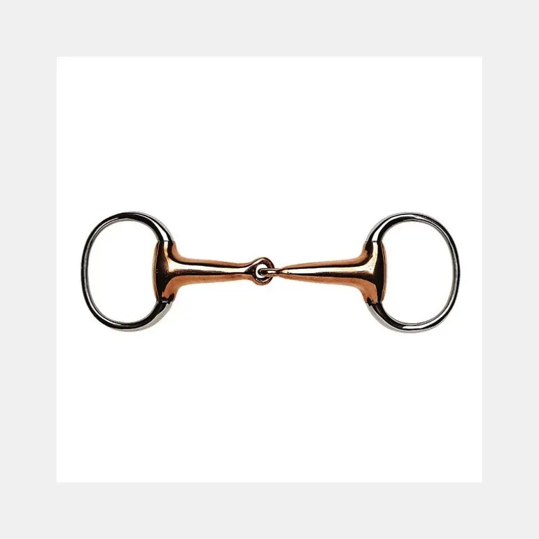 Mors à olives à simple brisure, en cuivre, gros canons