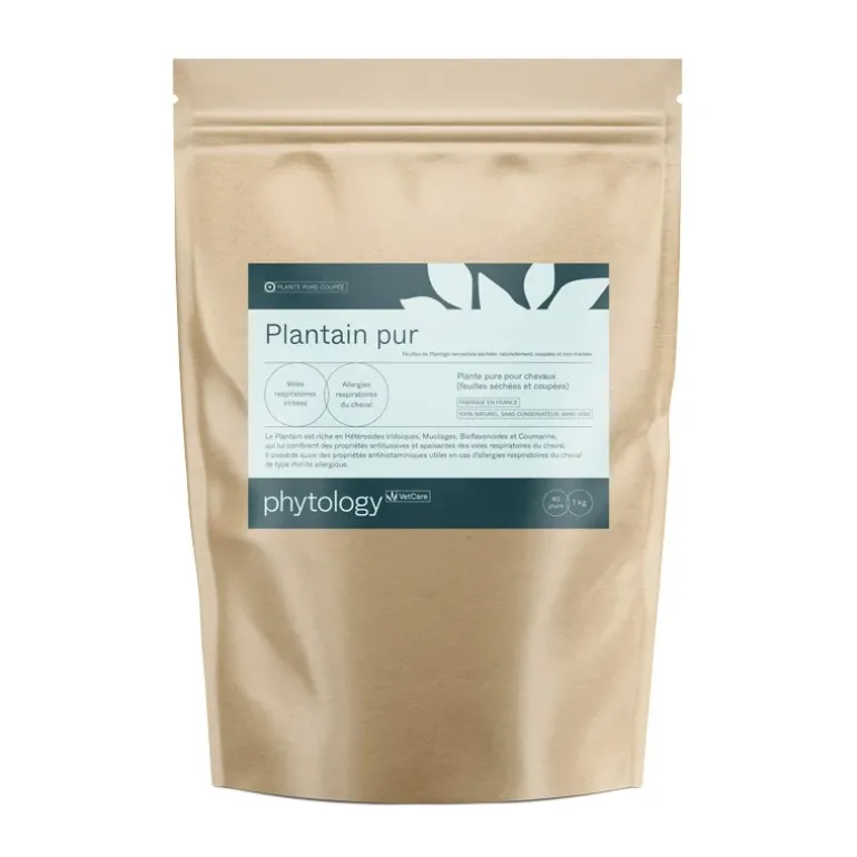 Phytology VetCare Plantain pur Confort respiratoire Cheval